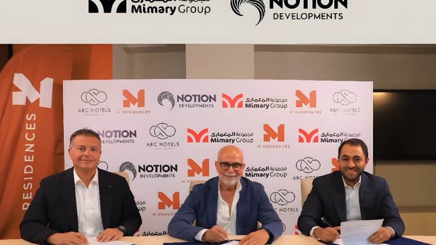 تحالف استراتيجي بين «Mimary Group» و«NOTION Developments» و«ABC Hotels» لتطوير مشروع “M–Residence” بالمهندسين