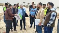 مسئولو الإسكان يتفقدون مشروعات مدينة العلمين الجديدة ومارينا