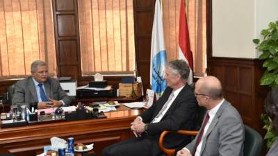 رئيس القابضة للمياه والصرف يبحث التعاون مع شركة أندريتز - إى جى النمساوية