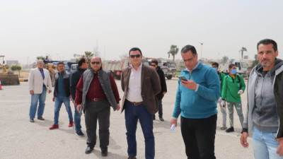 رئيس جهاز 6 أكتوبر يشهد اصطفاف معدات منظومة النظافة الجديدة