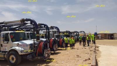 بالصور.. فرق متخصصة تبدأ تعقيم أحياء العاصمة الإدارية الجديدة