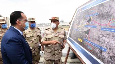 رئيس الوزراء يتفقد أعمال تطوير بحيرة عين الصيرة ( صور)