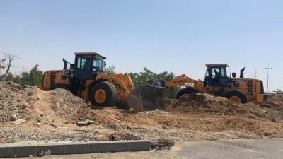 جهاز القاهرة الجديدة يسترد 10 أفدنة على طريق القاهرة السويس