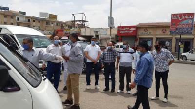 بالصور.. رئيس جهاز العاشر يتفقد مواقف الأجرة لمتابعة إجراءات الوقاية من كورونا
