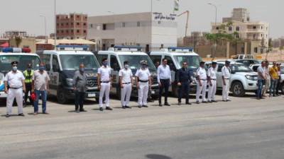 حملة للقضاء على التعديات والإشغالات فى مدينة حدائق أكتوبر