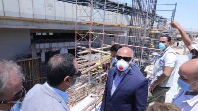 وزير النقل يتفقد مسار القطار الكهربائى السلام / العاشر من رمضان