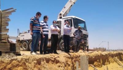 رئيس جهاز بدر يتفقد سير العمل بمشروع الإسكان الاجتماعى بمنطقة حدائق العاصمة