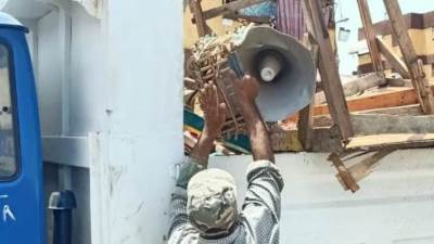 حملة لإزالة الاشغالات بمدينة دمياط الجديدة