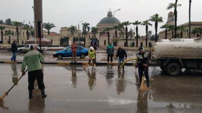 100 مليون جنيه قيمة عقود شركات النظافة العامة بمحافظة الجيزة لمدة عام