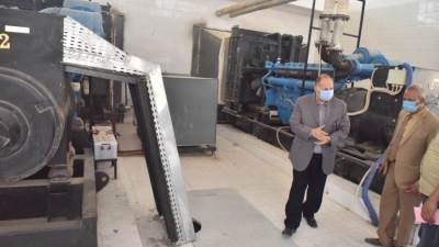 محافظ أسيوط يتفقد محطة معالجة الصرف الصحى بالحبايشة 