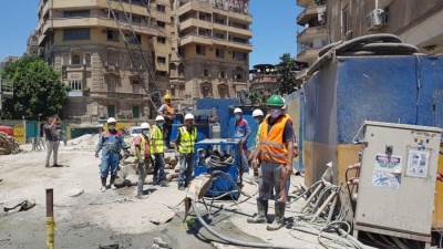 "النقل": استمرار تنفيذ أعمال استعادة كفاءة وإصلاح عمارة الشربتلي في إجازة العيد