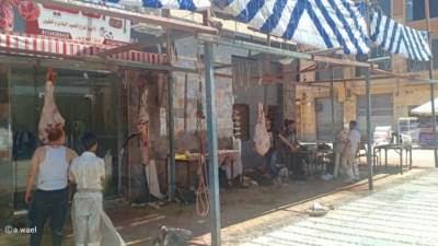 إزالة إشغالات الرصيف أمام محلات الجزارة بالقاهرة الجديدة.. وتحرير محاضر للمخالفين (صور)