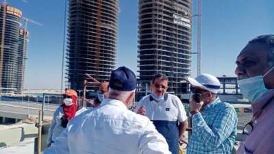 عبد المطلب عمارة يتفقد منشآت جامعة العلمين الدولية ومشاريع الاسكان بالعلمين الجديدة