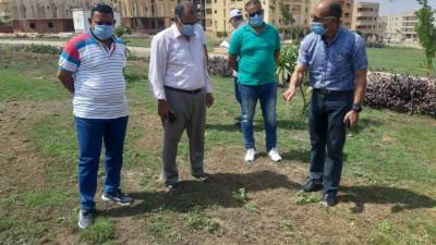 رئيس جهاز الشروق يتفقد مناطق العمارات لمتابعة مشروعات الزراعه والصيانه... برفقة مديرى الإدارات التنفيذيه