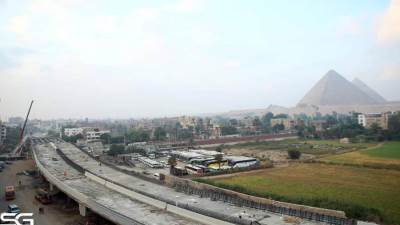 شاهد المحور الذي سيغير شكل الجيزة وهضبة الاهرام