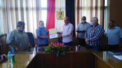 جهاز مدينة دمياط الجديدة يكرم العاملين المحالين للمعاش