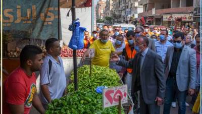 محافظ الاسكندرية يقود حملة مكبرة لازالة الاشغالات بسيدي بشر