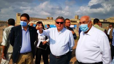 وزير قطاع الأعمال العام يتفقد أعمال إنشاء أكبر مصنع غزل في العالم بالمحلة (صور)