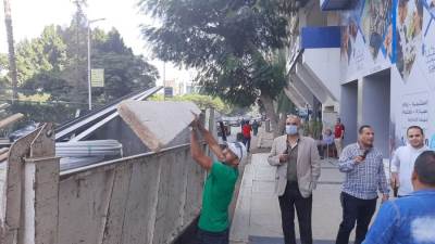 رئيس حى الدقى يقود حملات لضبط مخالفات أعمال البناء.. صور