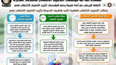 مؤسسات التصنيف الائتماني تثبت تصنيف مصر بعد تعاملها الإيجابي مع أزمة «كورونا» (انفوجراف)