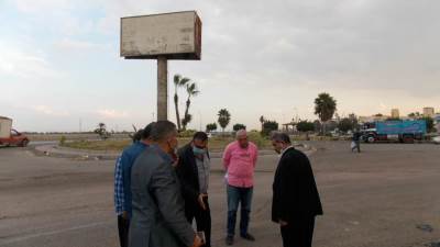 رئيس جهاز النوبارية يتفقد أعمال تطوير الطرق 