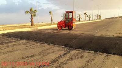 تنفيذ عدد من المطبات الصناعية بطرق «تبة- زايد» (صور)