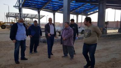 رئيس جهاز دمياط الجديدة يتفقد الموقف الغربي لسيارات الاجرة