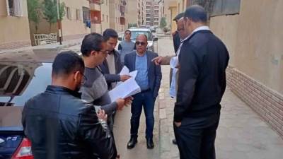 حملة ضبطية قضائية على وحدات الإسكان الاجتماعي بـ«حدائق أكتوبر».. وتحرير 47 محضرا