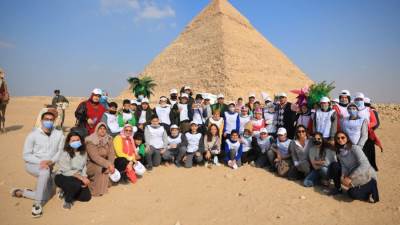 أرت دي إيجيبت تنظم زيارة لأطفال المدارس الحكومية لمنطقة الأهرامات