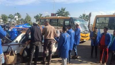 رئيس «دمياط الجديدة» يتفقد أعمال تنفيذ الموقف الغربي لسيارات الأجرة بالمدينة (صور)