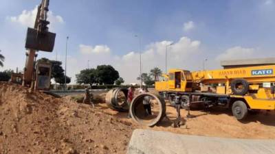 رئيس الجهاز: الانتهاء من تنفيذ خط طرد إضافى بمدينة الشروق