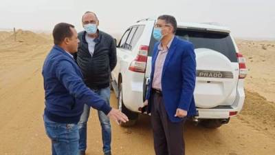 رئيس جهاز ٦ أكتوبر الجديدة يتابع تنفيذ خط المياه المغذي للميناء الجاف