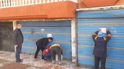 استمرار حملات إزالة الاشغالات بمدينة دمياط الجديدة (صور)