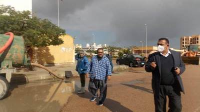 بالصور.. جهاز النوبارية الجديدة ينجح في اختبار مواجهة الأمطار