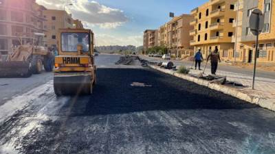 «الشروق»: بدء أعمال إعادة الشيء لأصله لطرق قطاع شرق المدينة