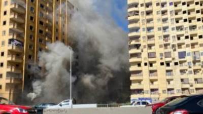 إغلاق الطريق الدائرى اتجاه المريوطية بسبب حريق عقار فيصل بالجيزة