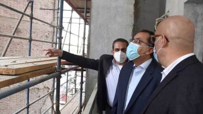 رئيس الوزراء يتفقد مشروع تطوير منطقة مثلث ماسبيرو