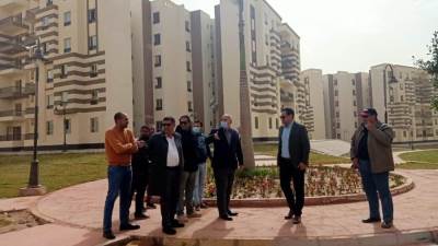 كمال بهجات يزور مشروع ١٠٤ عمارة اسكان اجتماعي ذو طابع حديث بديل العشوائيات