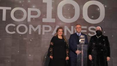 بالصور.. تكريم مجموعة هشام طلعت مصطفى ضمن أفضل 100 مؤسسة اقتصادية في مصر