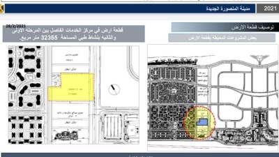 طرح موقع للإستثمار بمدينة "المنصورة الجديدة" بنشاط طبى