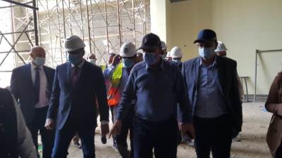 صور|| عبد الغفار ومختار يتفقدان منشآت جامعة المنصورة الجديدة