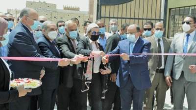 صور|| افتتاح المحطة الوسيطة لنقل المخلفات بالمقطم في حي الخليفة