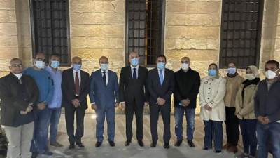 صور|| الجزار يتفقد "قبة قنصوة" الأثرية الواقعة فى مسار محور الفردوس