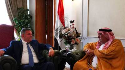 وزير قطاع الأعمال يلتقي برئيس الاتحاد العربي للاستثمار والتطوير العقاري