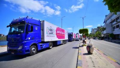  قوافل أبواب الخير تصل دمياط لدعم 6 آلاف أسرة