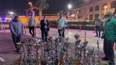 ضبط وإعدام "شيش" في مول دماك بطريق مصر – إسكندرية