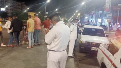 صور|| حملة في "دمياط الجديدة" لمتابعة تنفيذ إجراءات الوقاية من كورونا