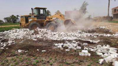 "الزراعة": إزالة حالات التعدي على أملاك الدولة في 5 محافظات