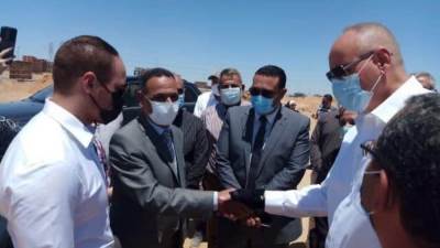 عمار مندور يشارك في وضع حجر أساس فرع هايبر وان  بمدينة بدر 