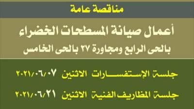 جهاز "دمياط الجديدة" يطرح مناقصة عامة لأعمال صيانة المسطحات الخضراء